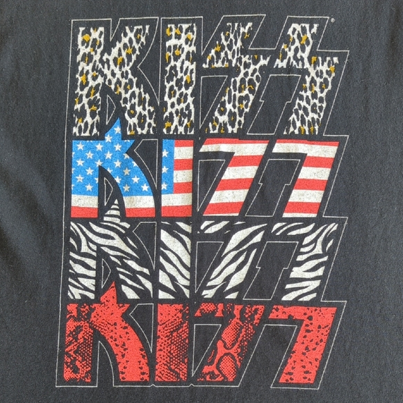 Black KISS Graphic Women's Tee Size Small/Medium - Picture 4 of 7